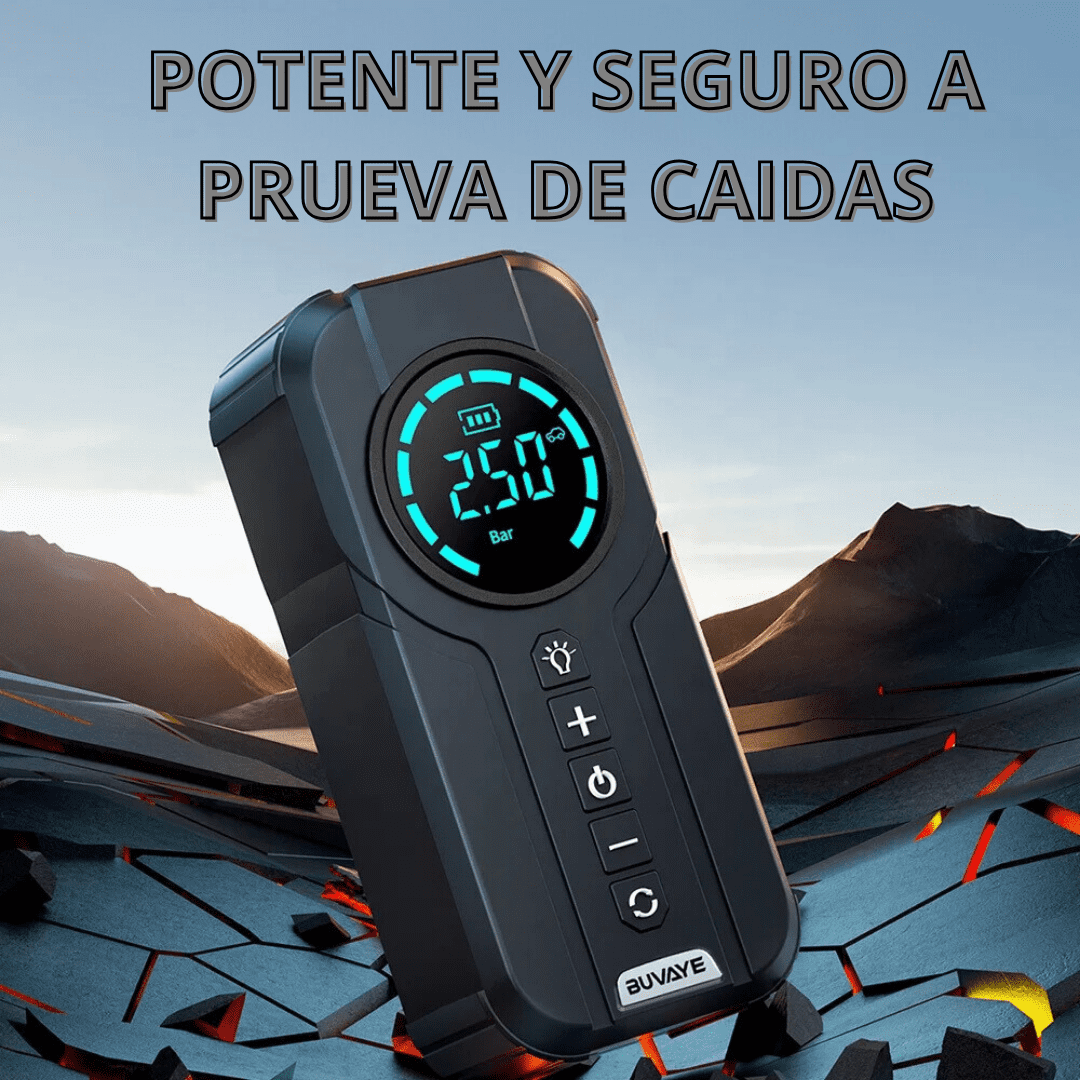 ARRANCADOR DE BATERIA + INFLADOR PREMIUM 4 EN 1