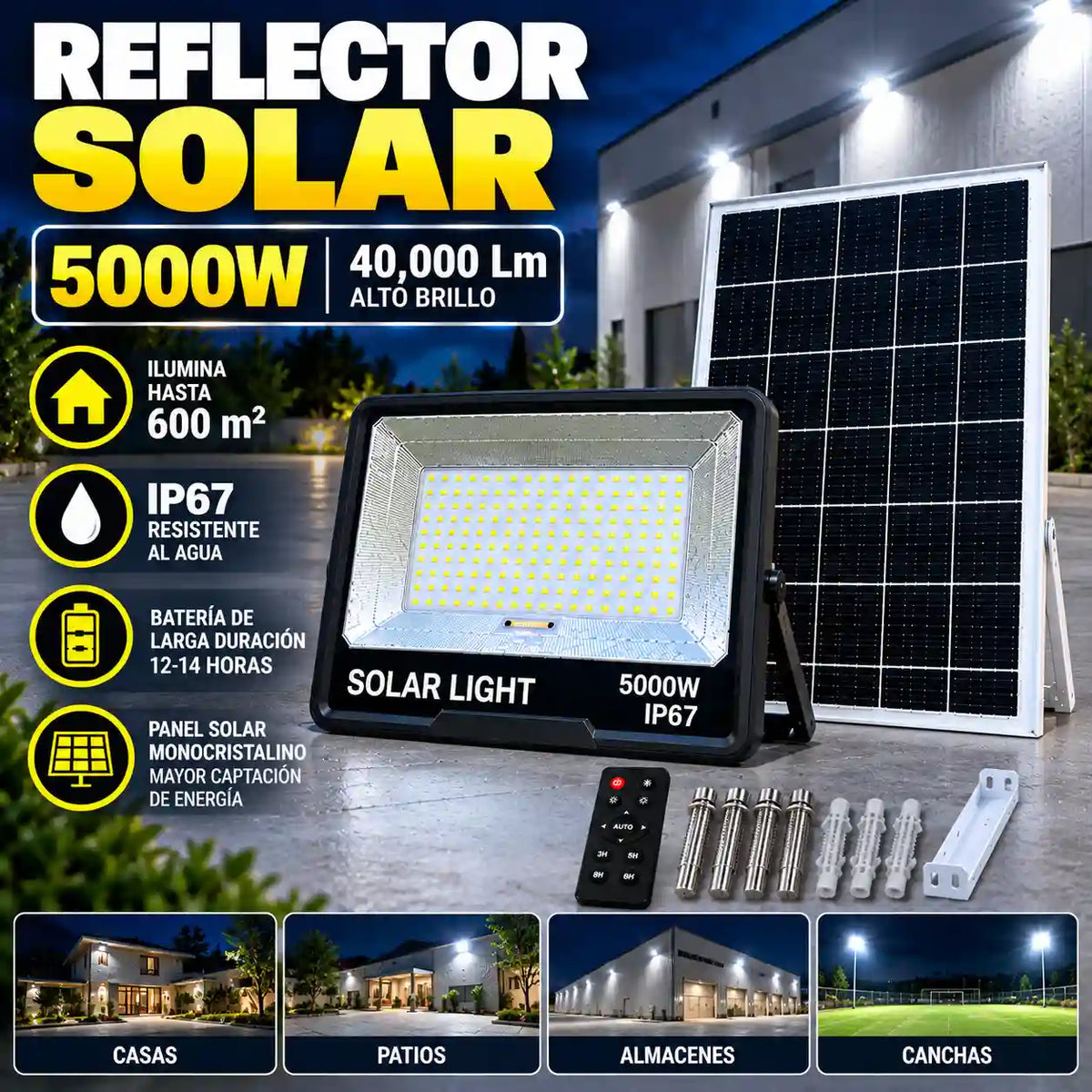 REFLECTOR SOLAR 5000W PREMIUM