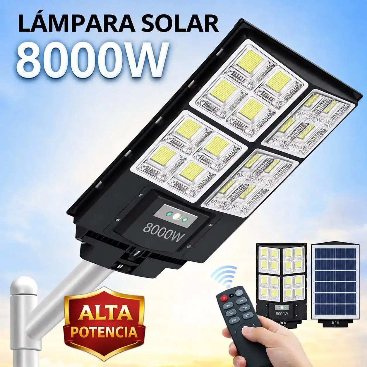 LAMPARA SOLAR 8000W
