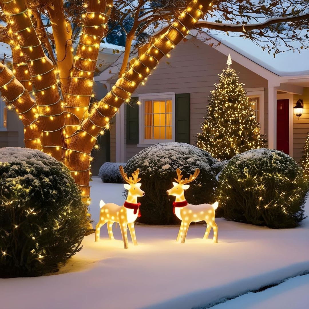 LUCES NAVIDEÑAS  CON PANEL 25 M CON 450 LEDs