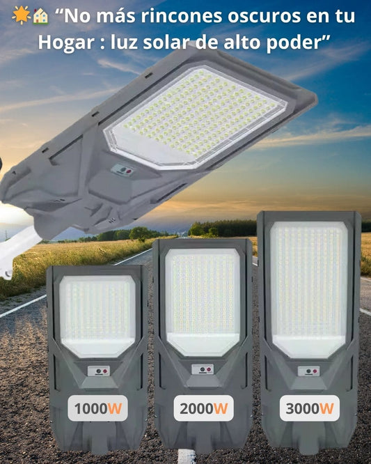 Lámpara SOLAR de 3000w, 2000w y 1000w (MODELO  2025)