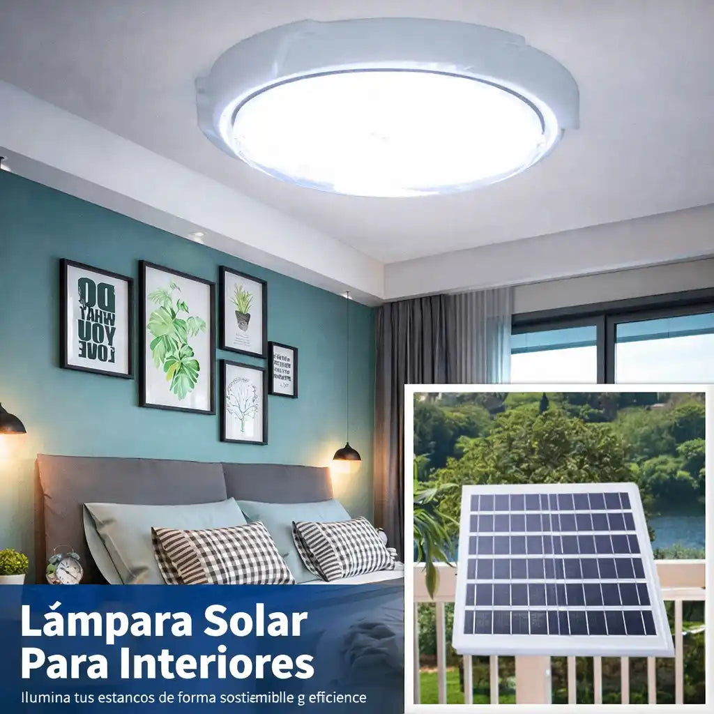 Lámpara LED Solar Para Interior en 400w y 200w