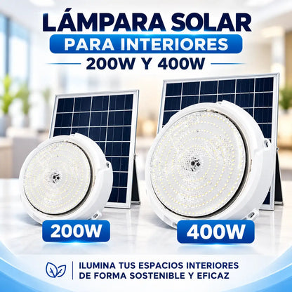 Lámpara LED Solar Para Interior en 400w y 200w