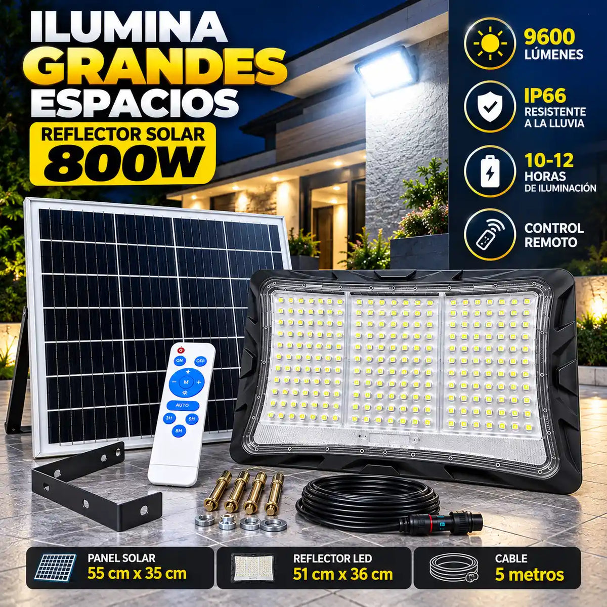 REFLECTOR SOLAR 800W - 2026