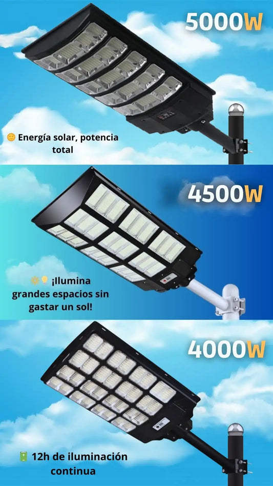 Lámpara Solar de 5000W, 4500W y 4000W