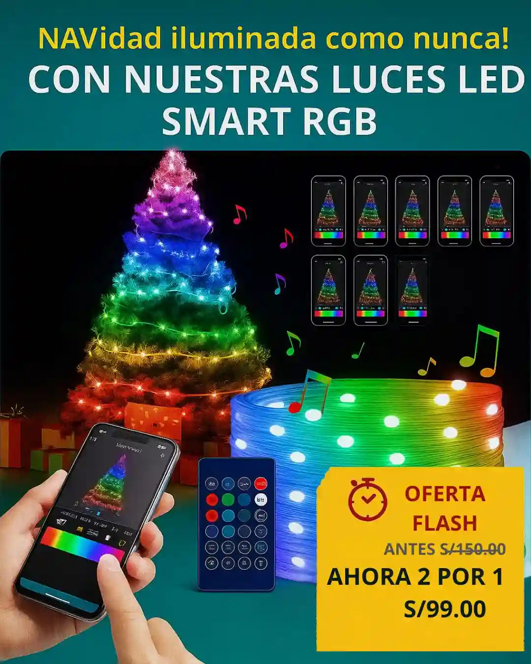 Luces LED Smart RGB 20m